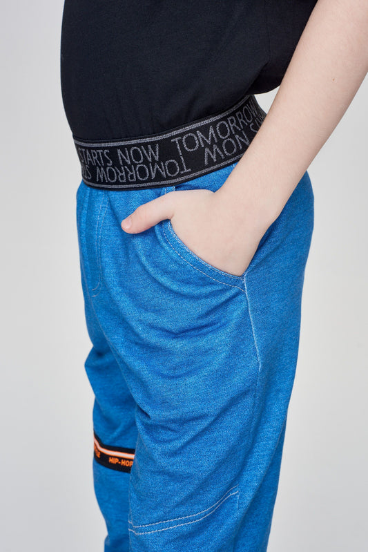 Blue Denim Joggers