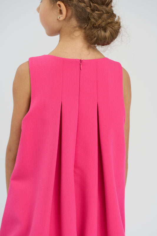 A-line Dress, bright pink