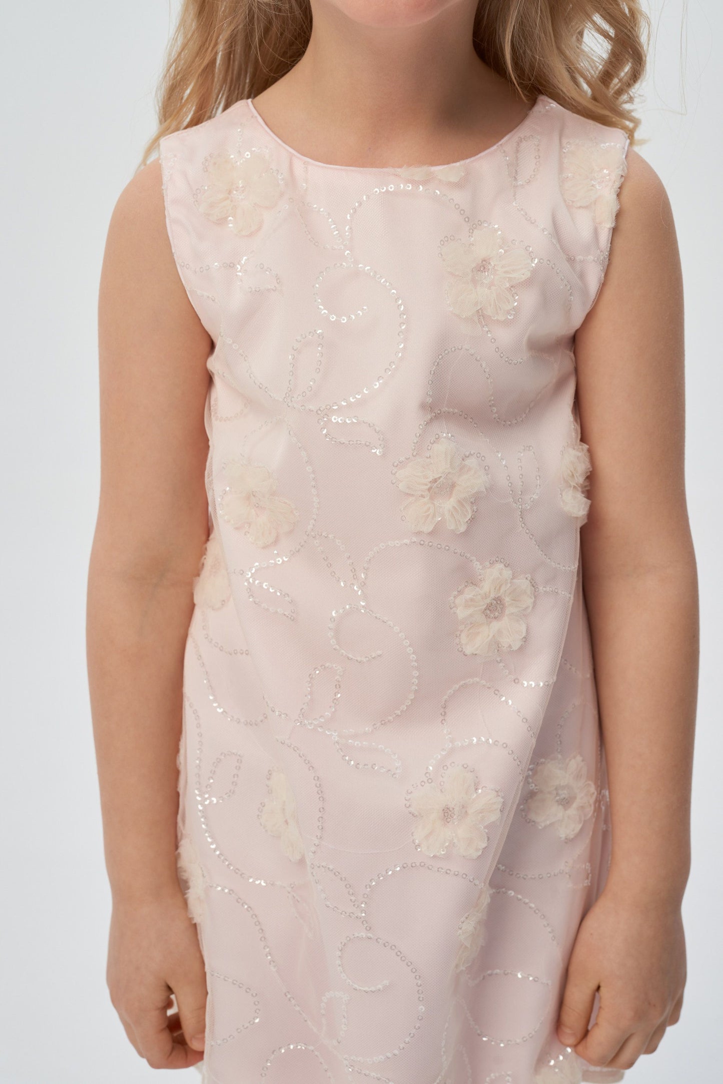 Pleated Mesh Smart Dress