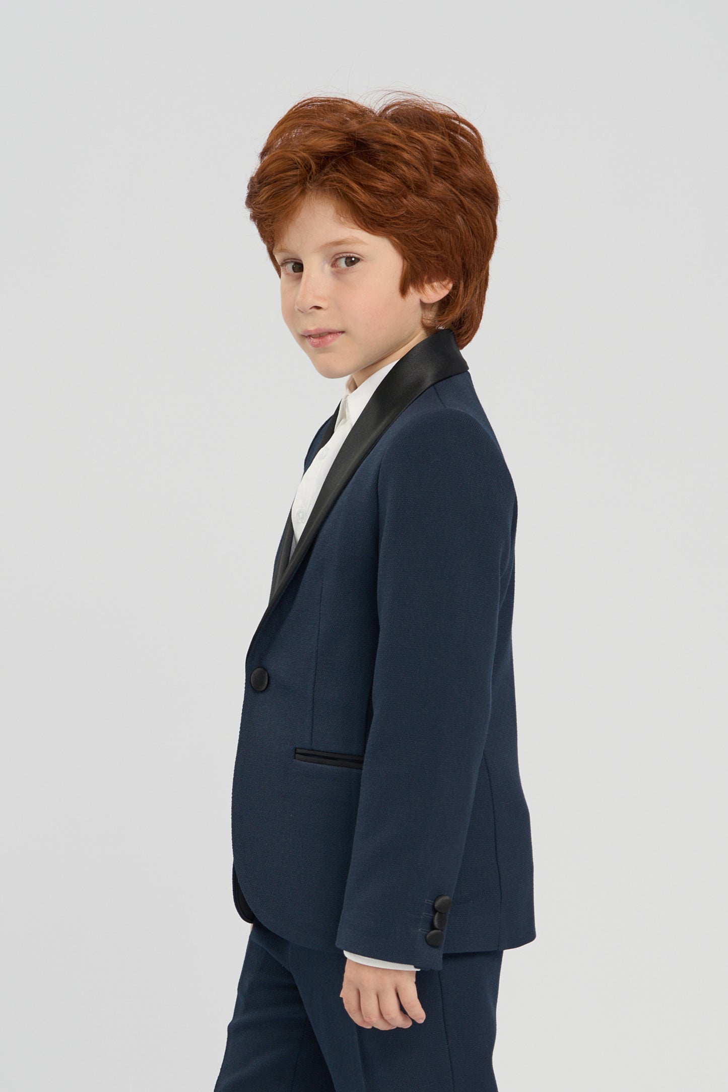 Smart Dark Blue Tuxedo jacket