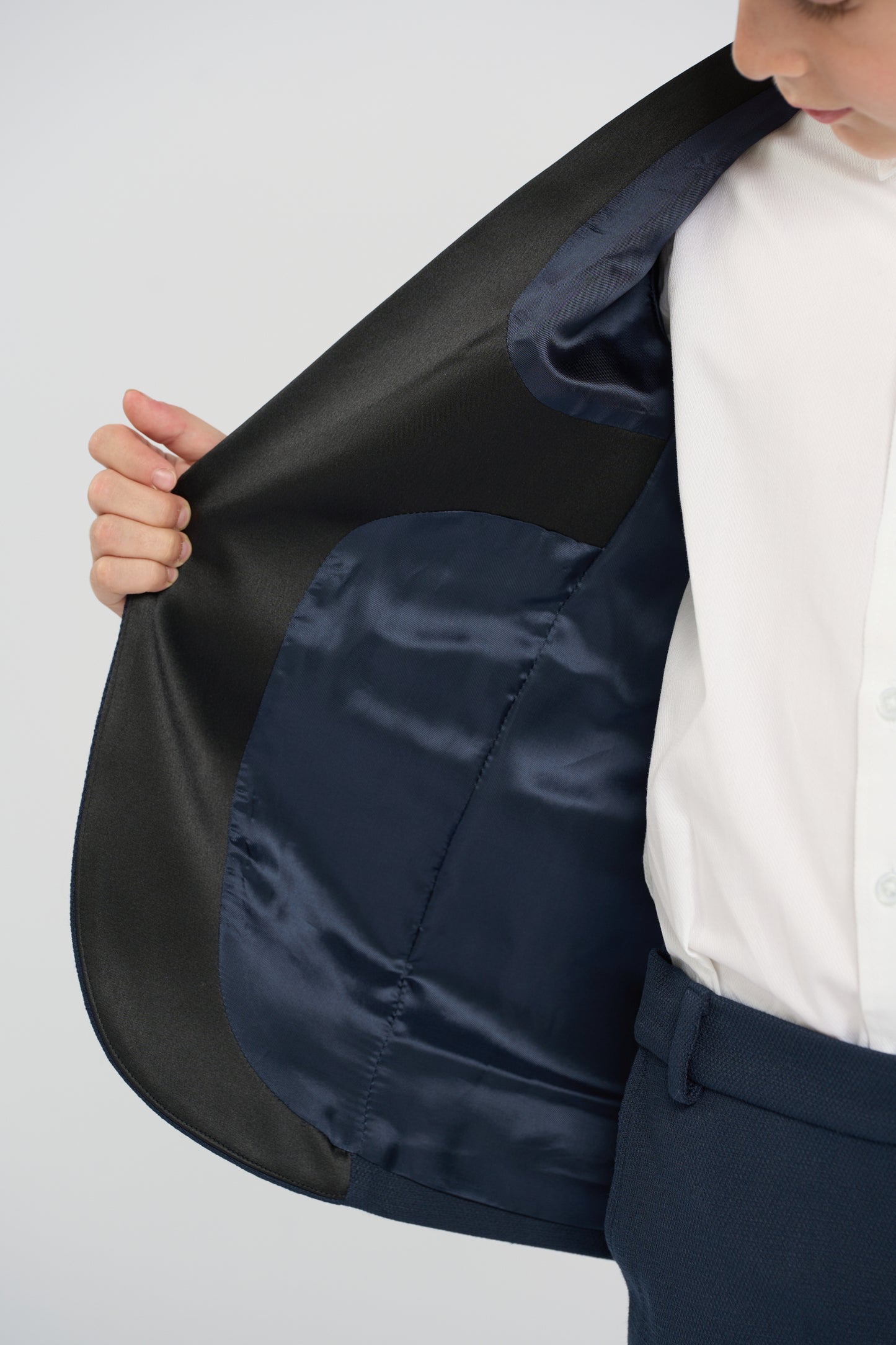 Smart Dark Blue Tuxedo jacket