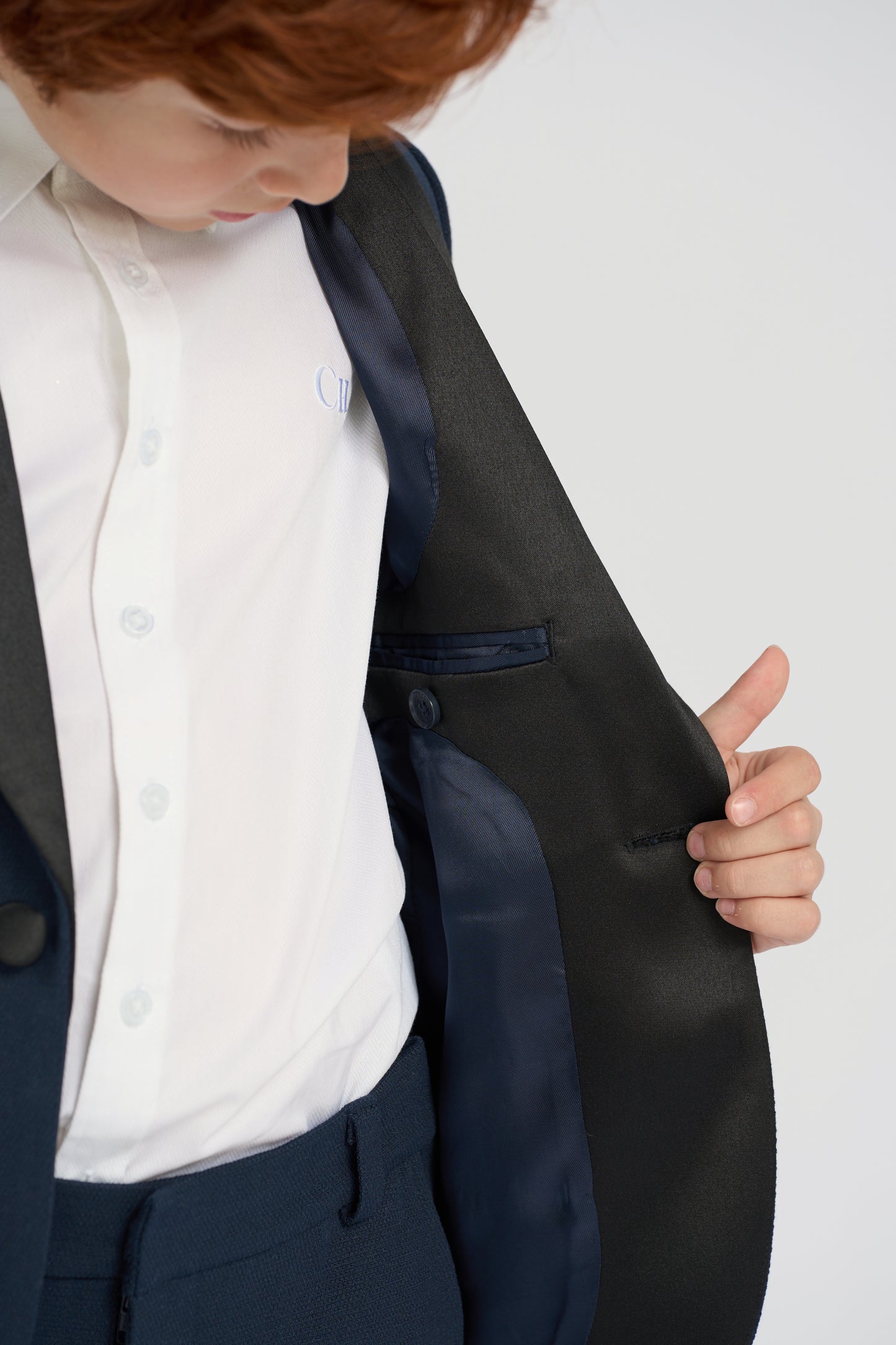 Smart Dark Blue Tuxedo jacket