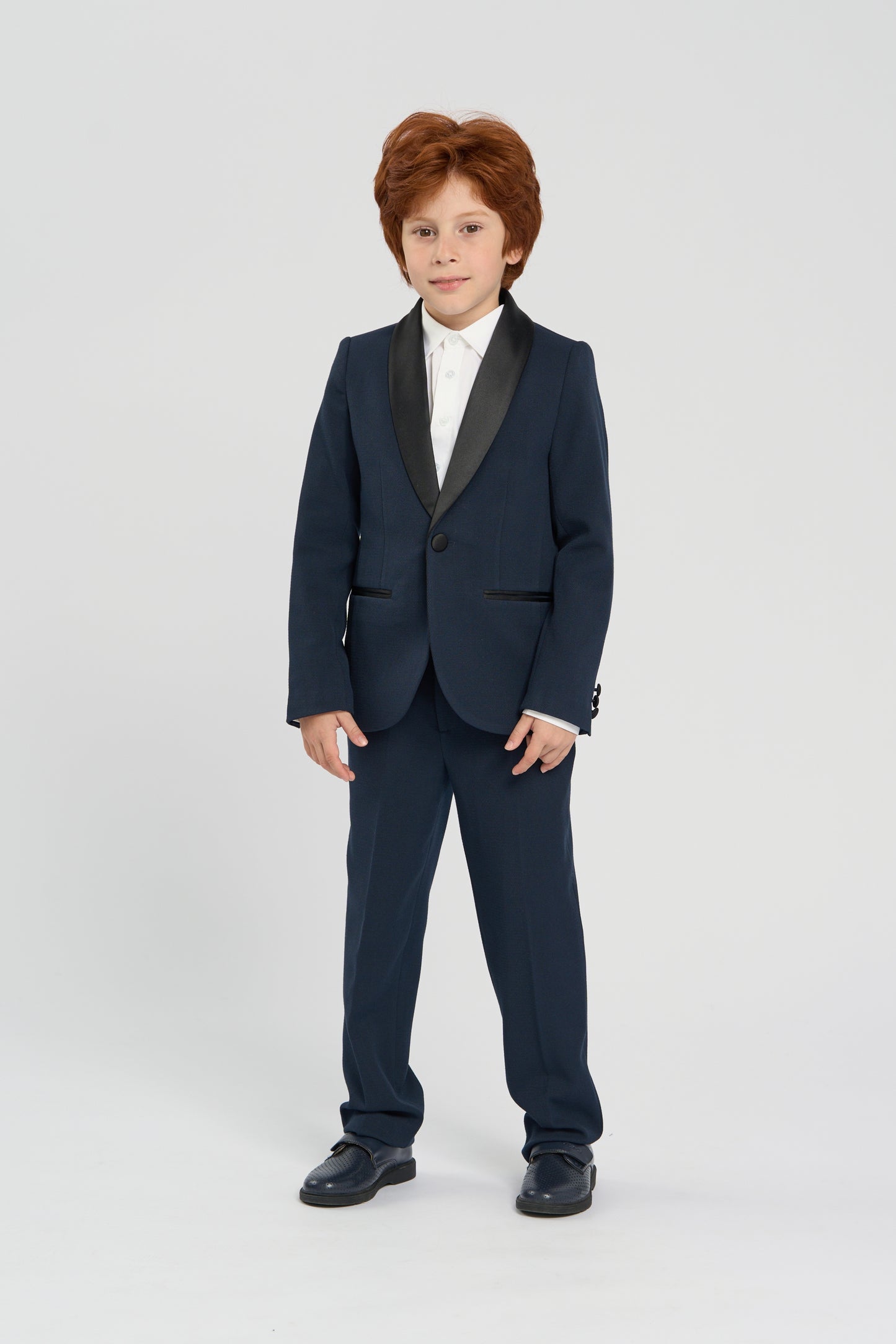 Smart Dark Blue Tuxedo jacket