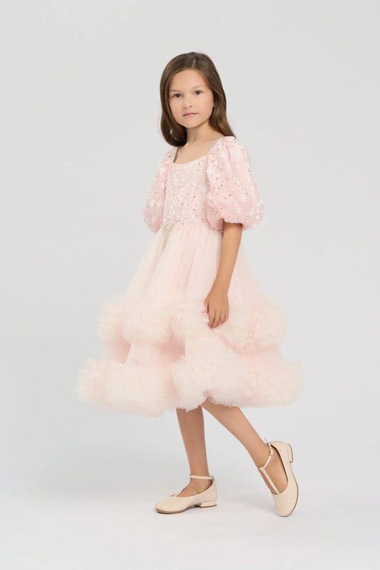 Elegant Flouncy Skirt Dress