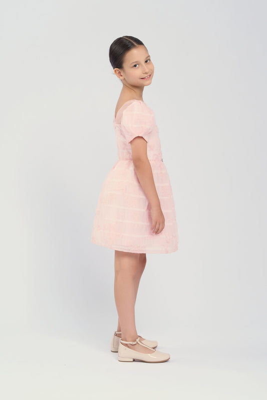 Smart Pink Lace Dress