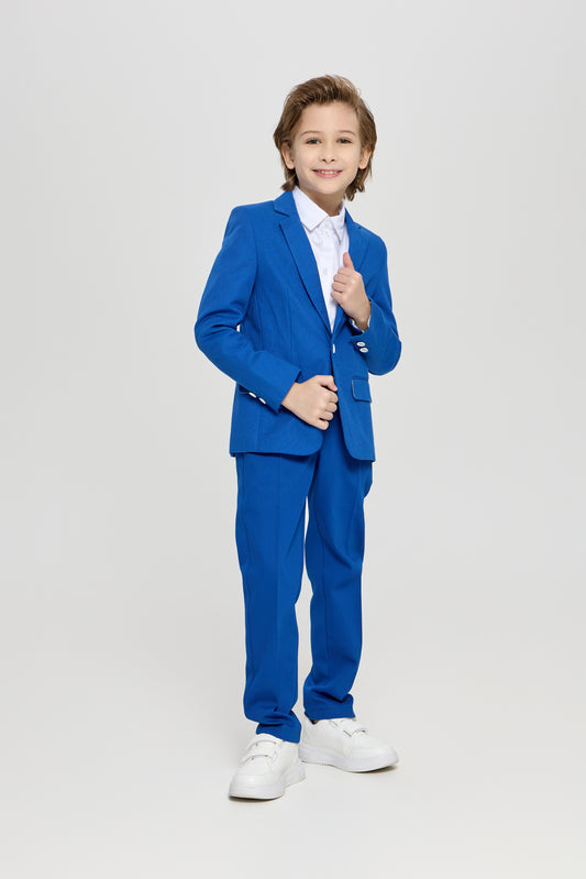 Trousers, cornflower blue