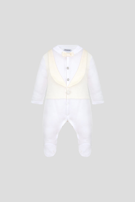 Elegant Tuxedo Set, ecru