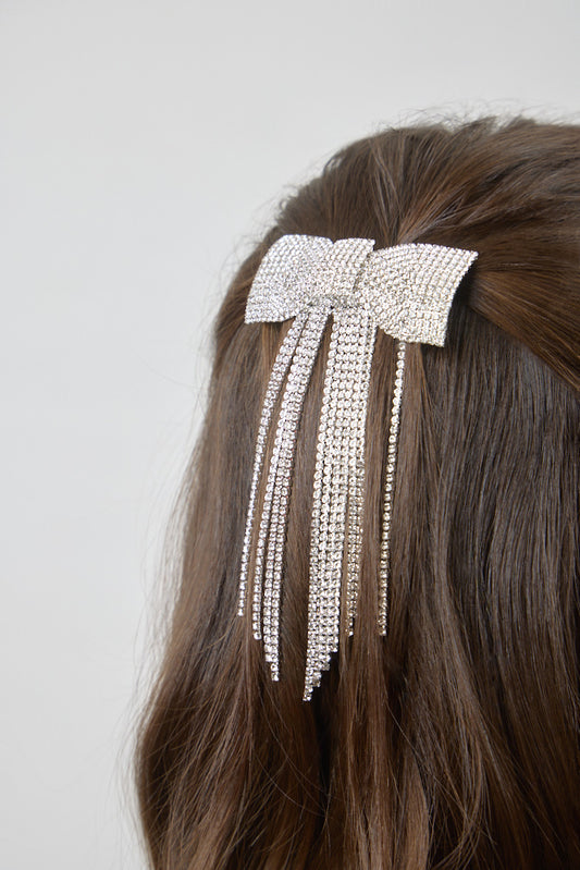 Silver Crystal Bow