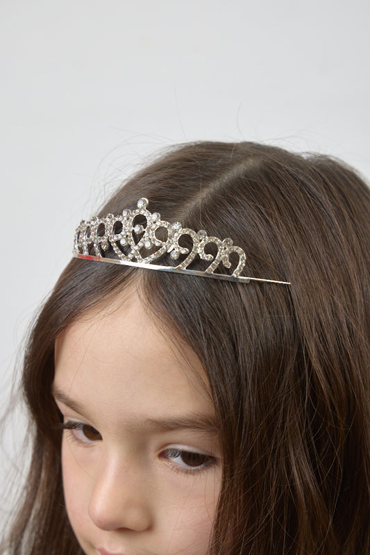 Beautiful Crystal Tiara, silver