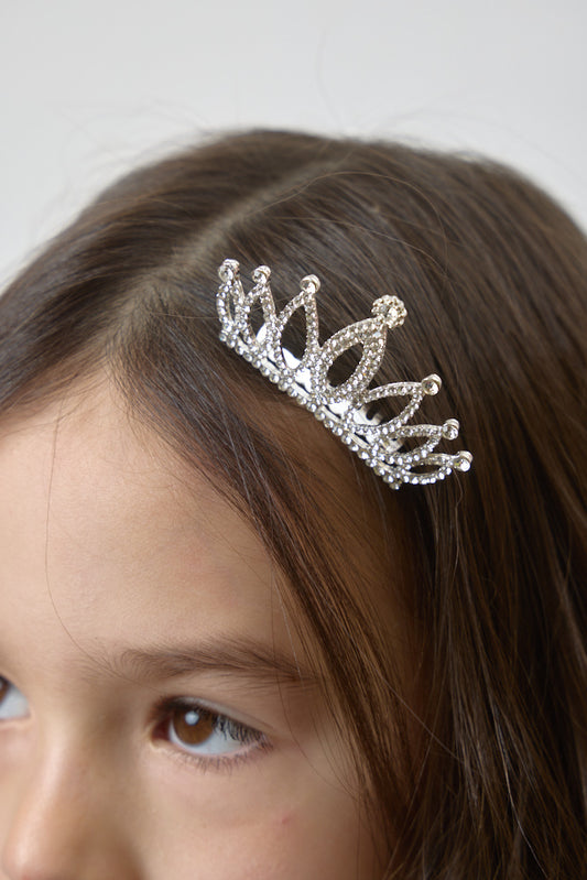 Small Crown Tiara, silver