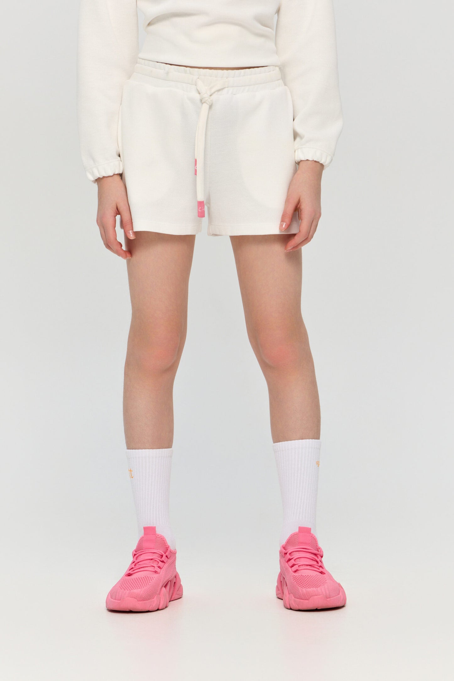 Sports Set White with Embroidery