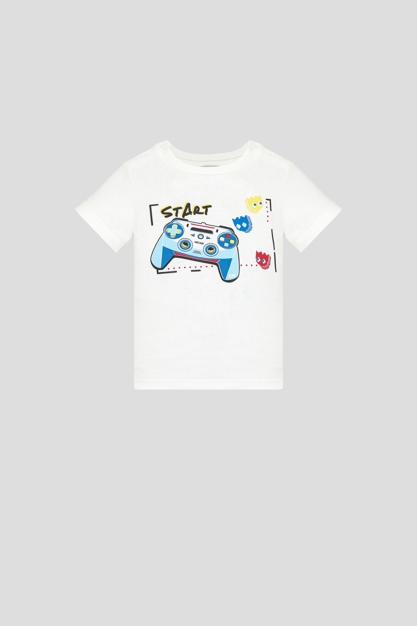 Printed t-shirt with 3D detachable decor and shorts set
