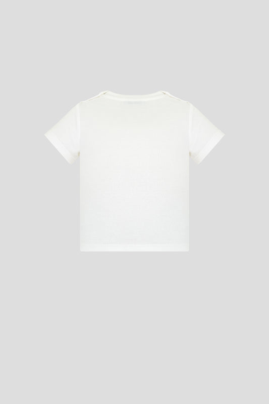 Printed t-shirt with 3D detachable decor and shorts set