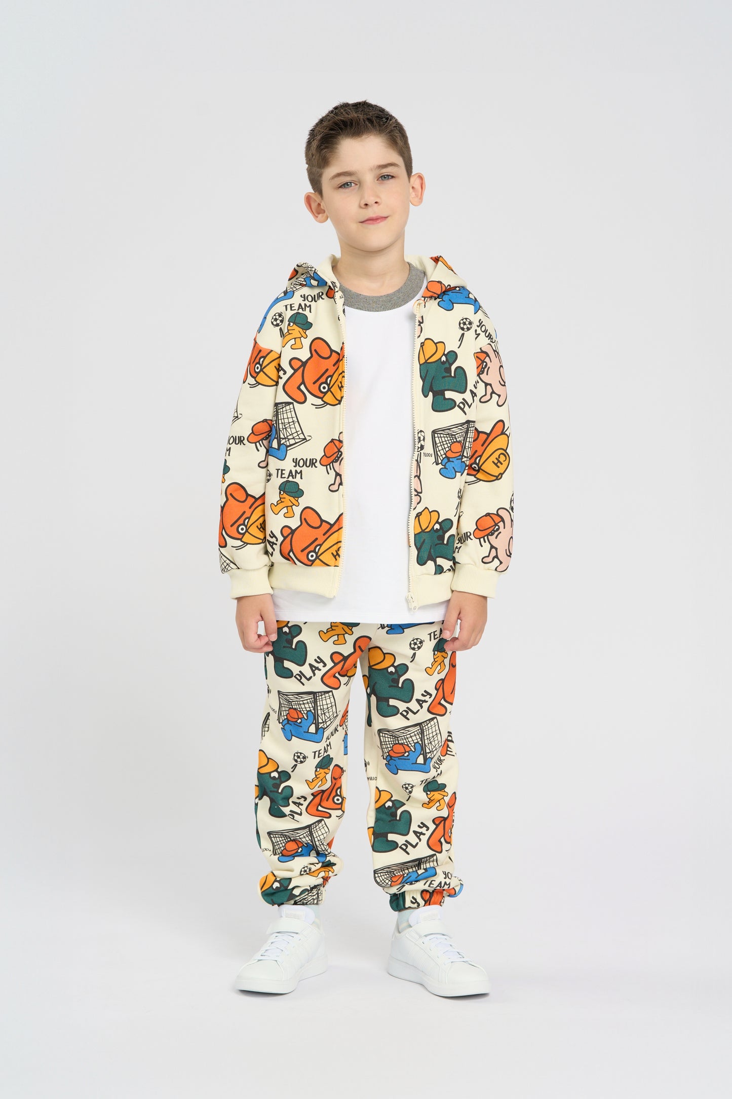 Branded print tracksuit