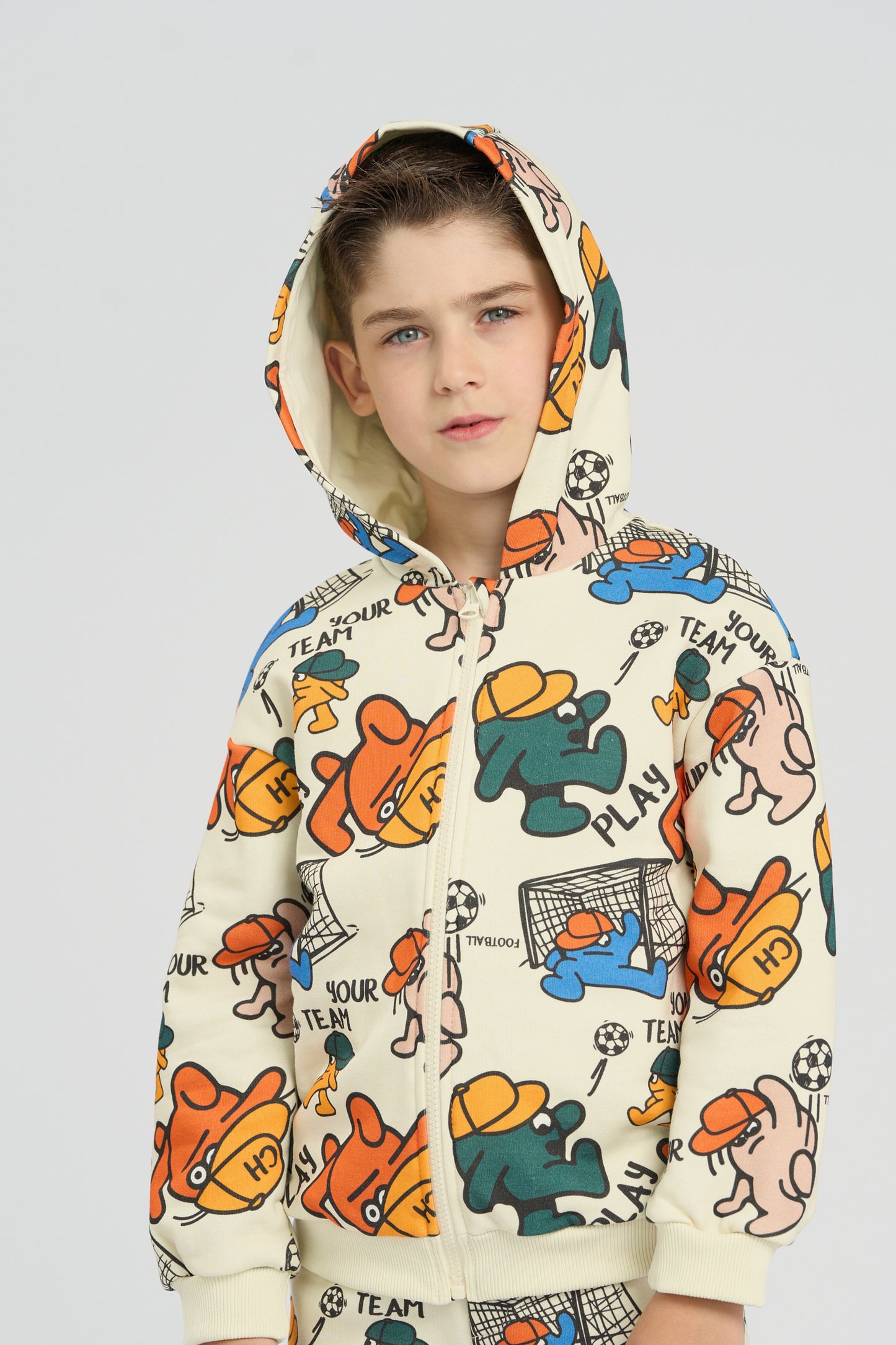 Branded print tracksuit