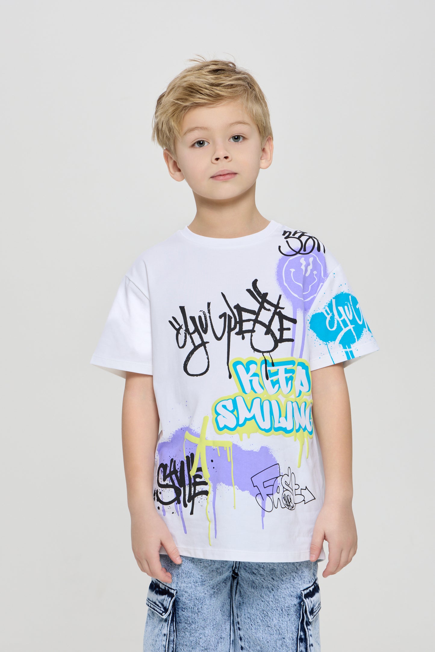 Graffiti T-Shirt, ecru