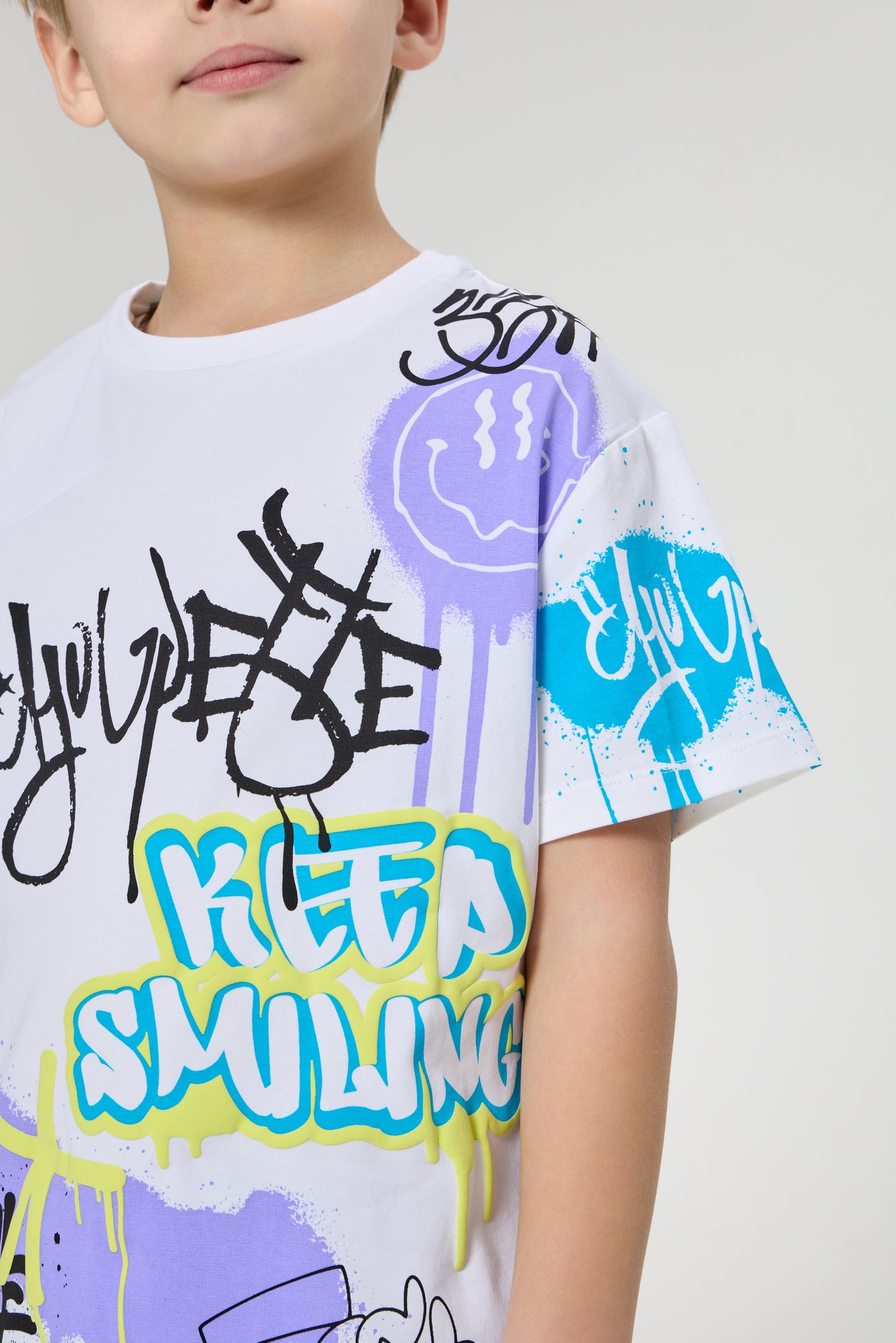 Graffiti T-Shirt, ecru