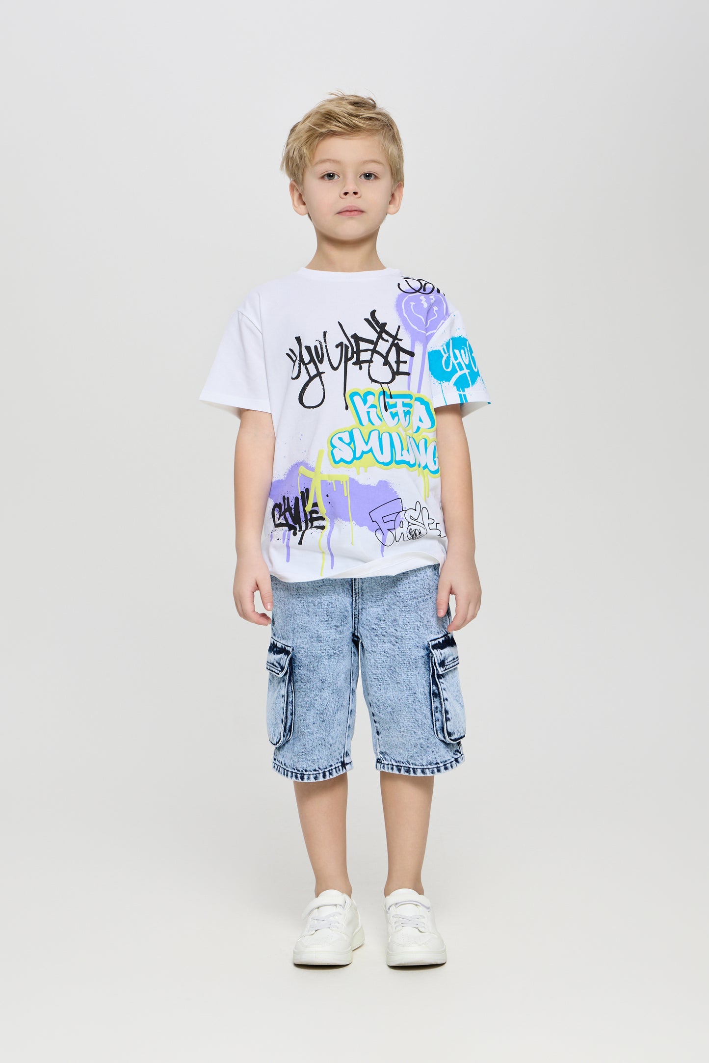 Graffiti T-Shirt, ecru