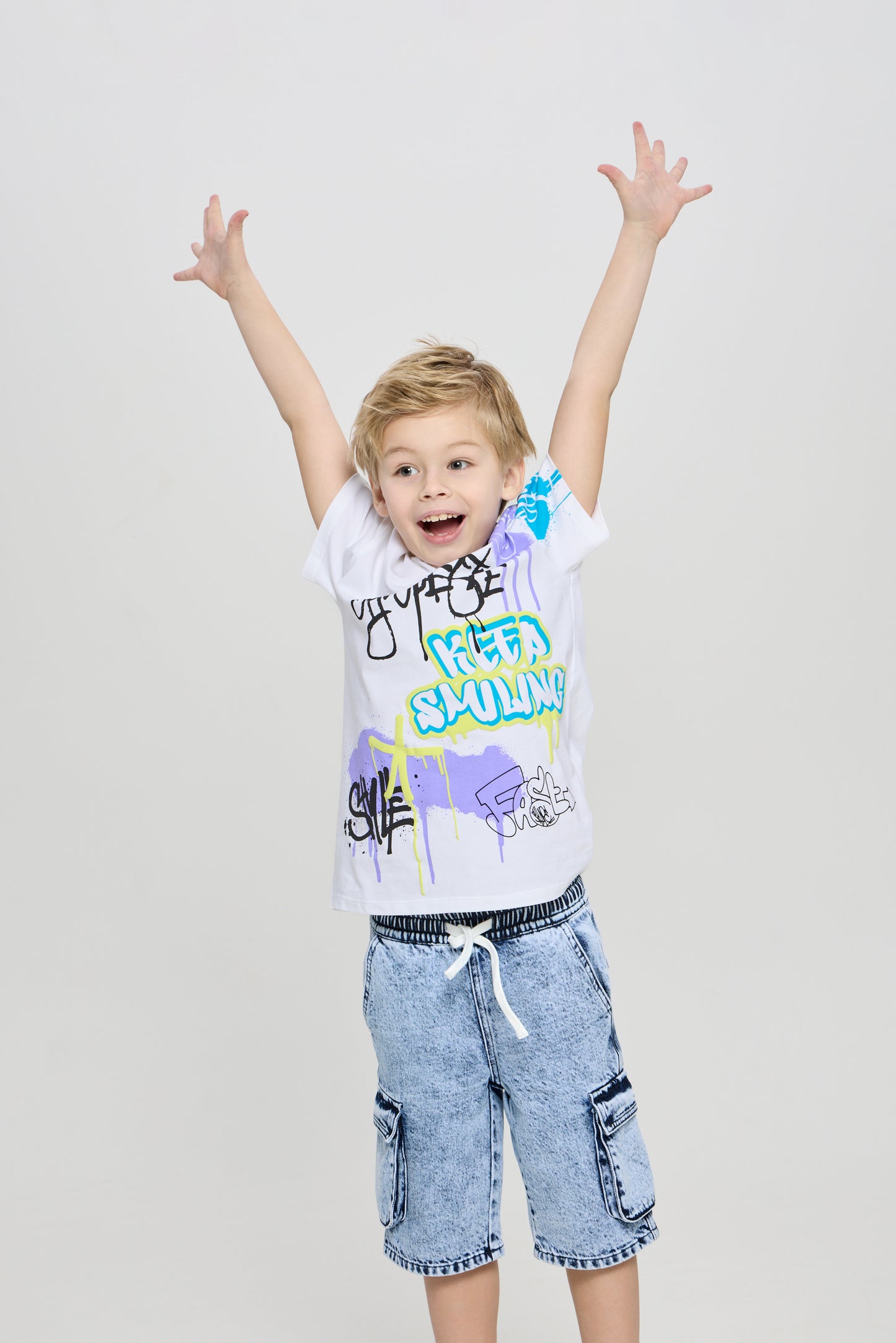 Graffiti T-Shirt, ecru