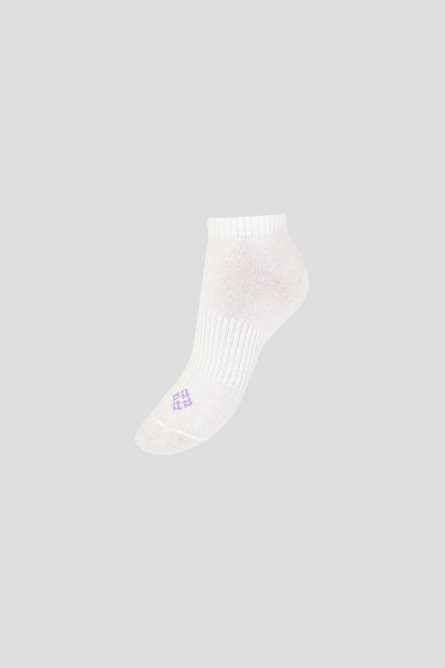 Sport Socks with Purple Logo (2 pairs)