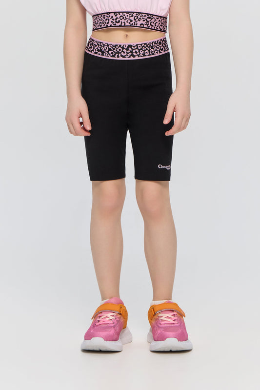 Sports Set Pink Top with Bike Shorts
