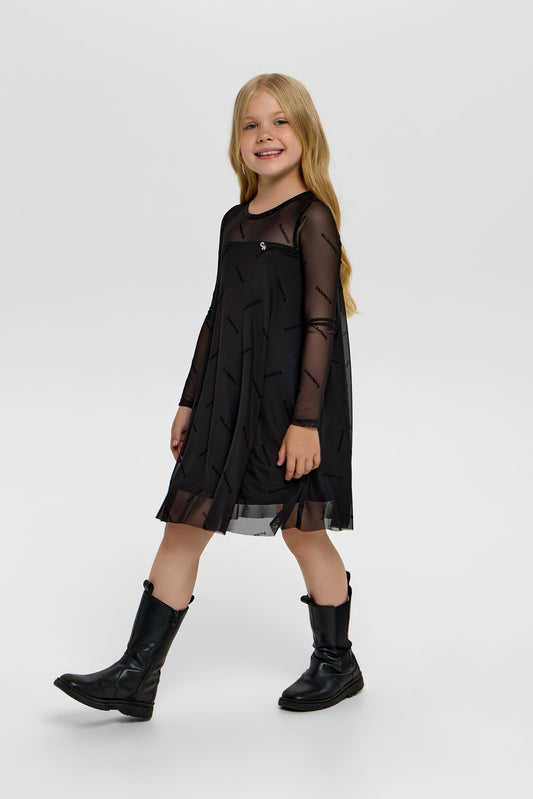 Mesh Branded Dress