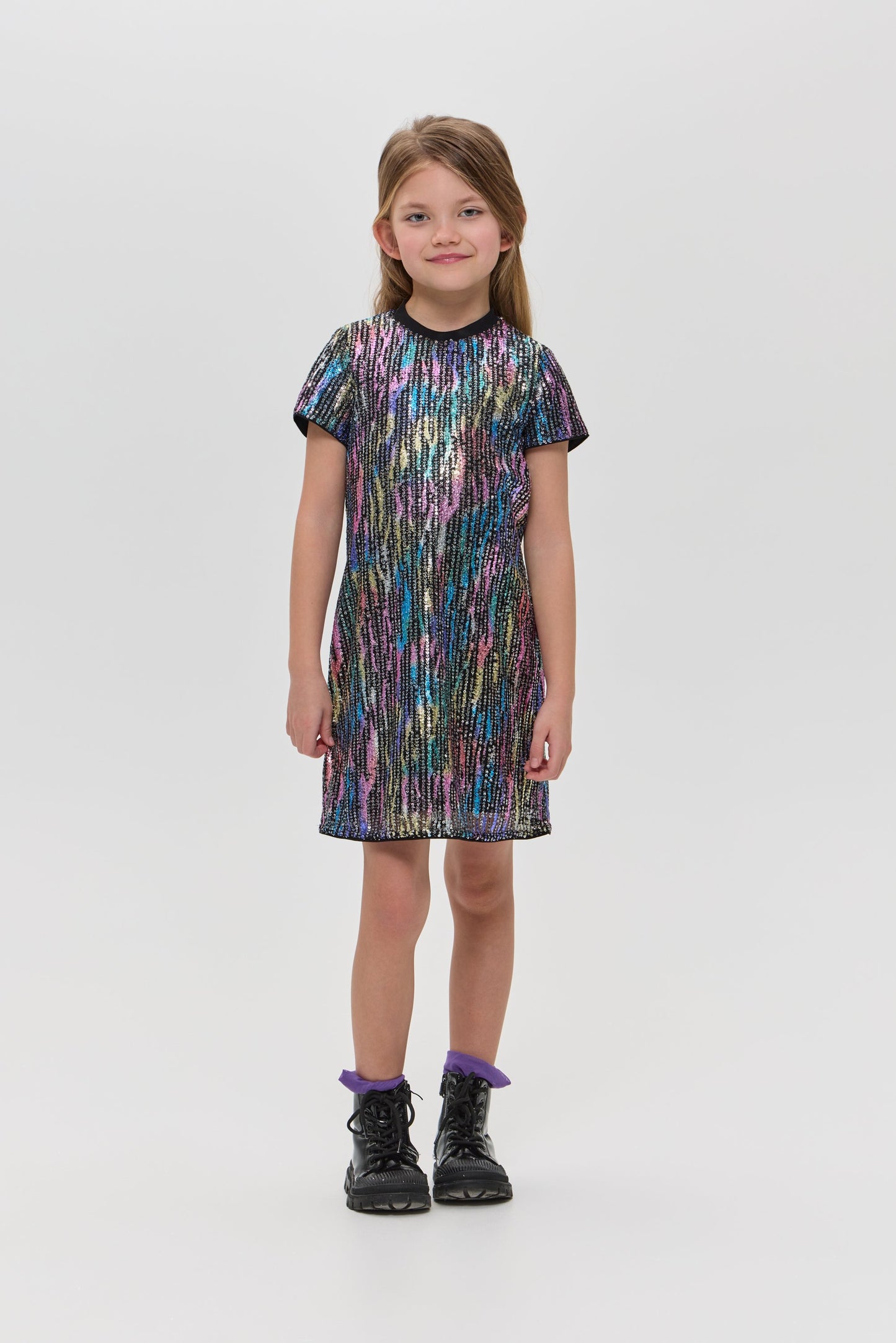 Sequins Cocktail Dress, multicolour