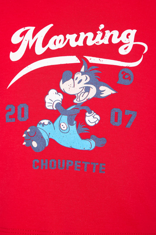 Printed Red Long sleeve