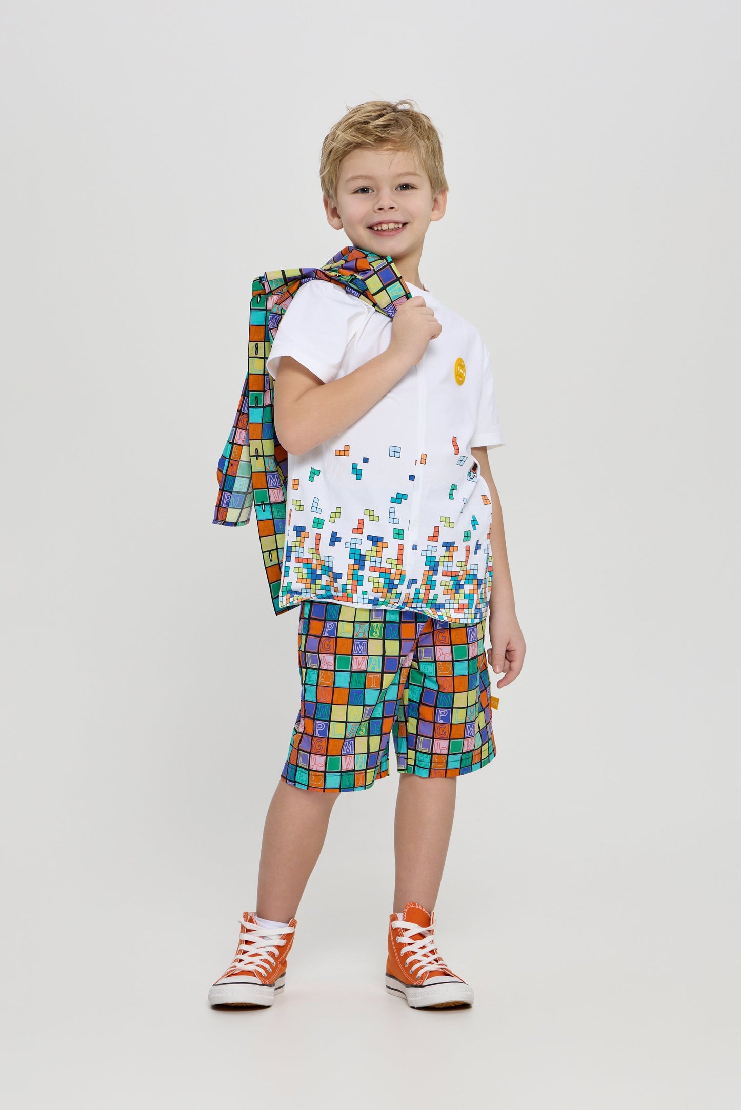 Smart Printed T-Shirt, ecru