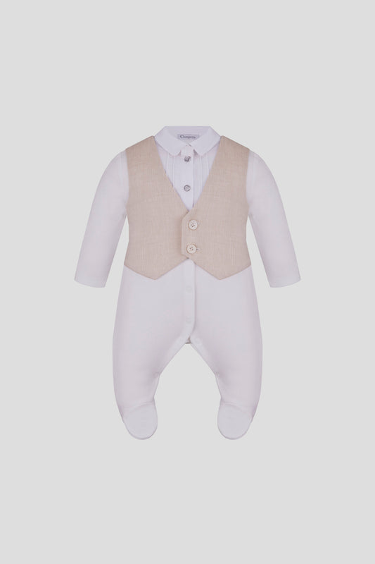 Smart Set ( Vest Immitation Overall and Bonnet )