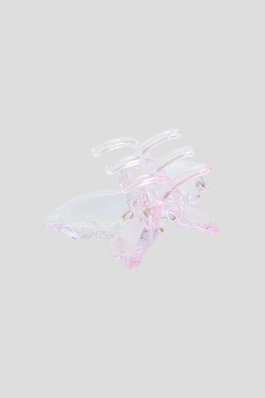 Butterfly Claw Clip, pink pearl