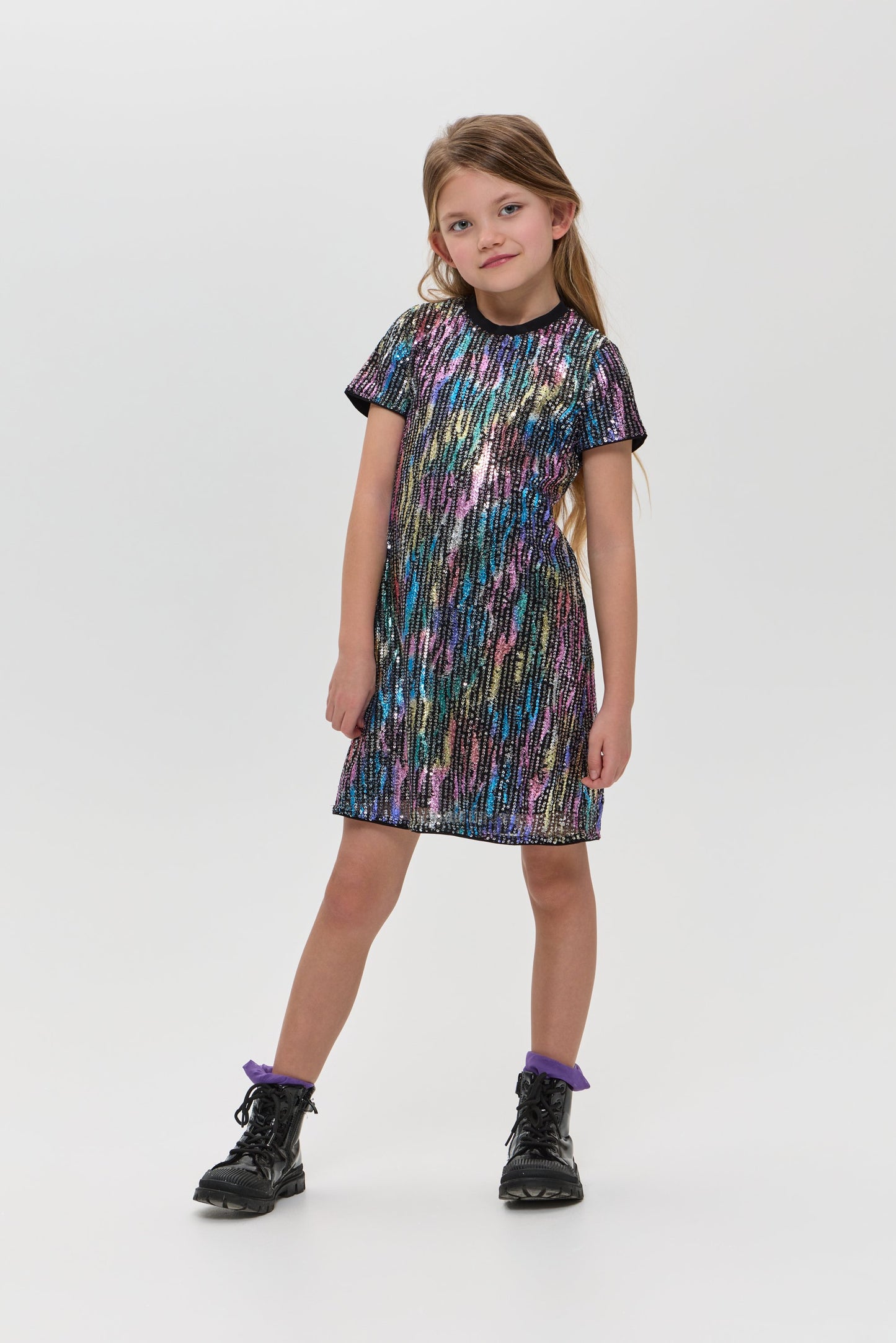 Sequins Cocktail Dress, multicolour