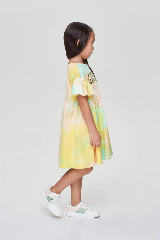 Ruffle Knitted Dress, mango