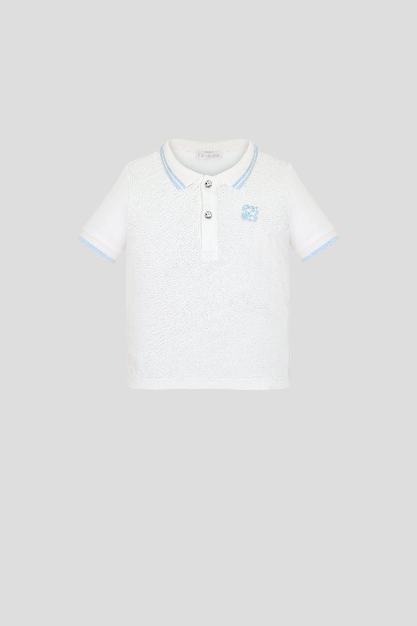 Polo t-shirt, ecru