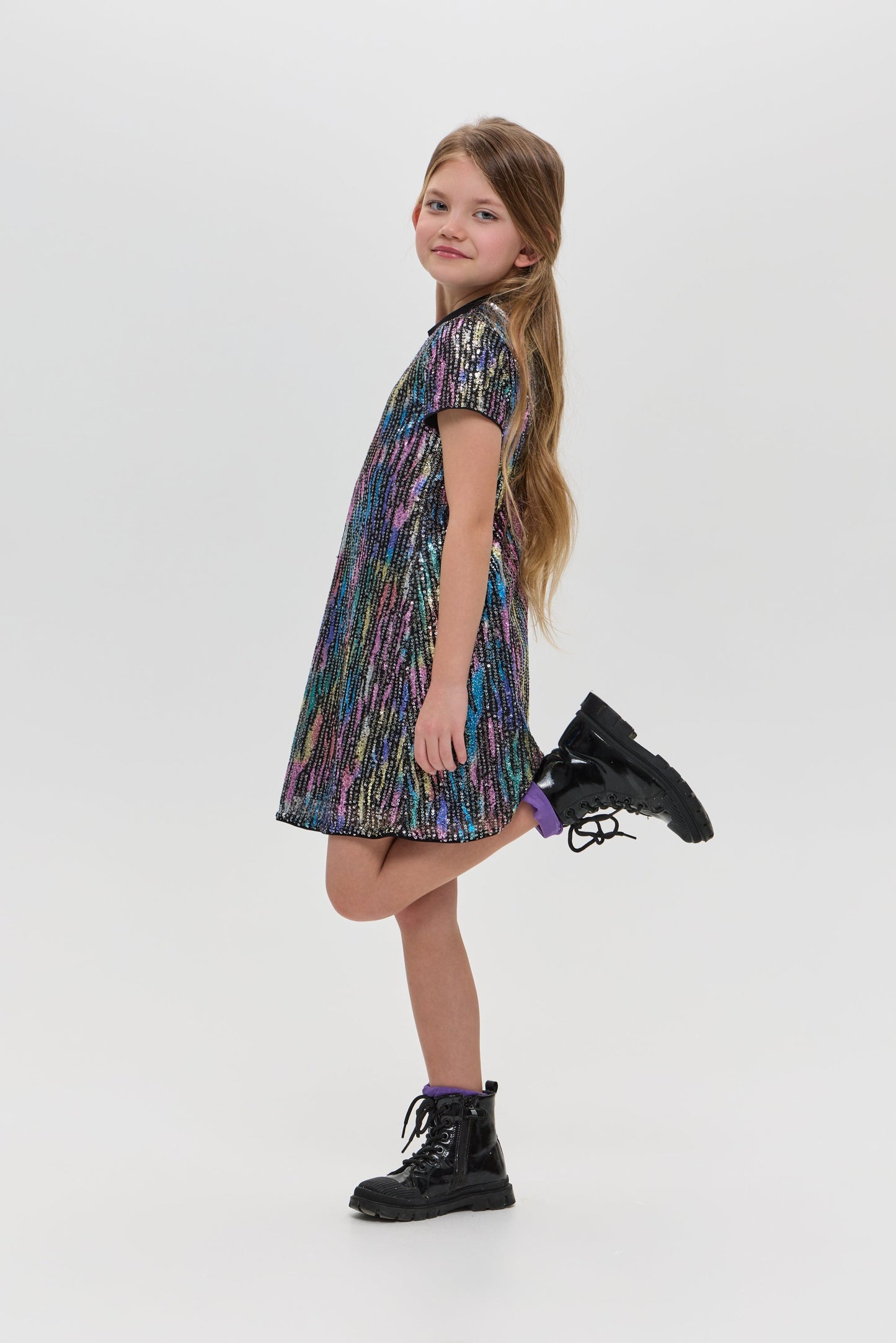 Sequins Cocktail Dress, multicolour