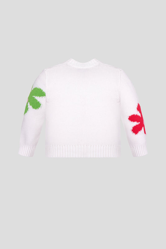 Decorated Knitted Sweatshirt