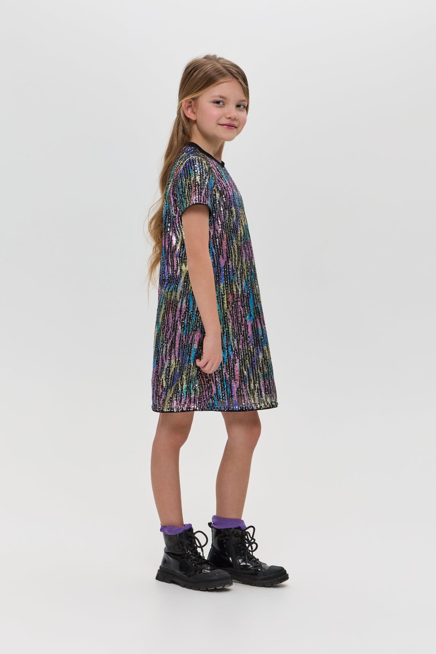 Sequins Cocktail Dress, multicolour