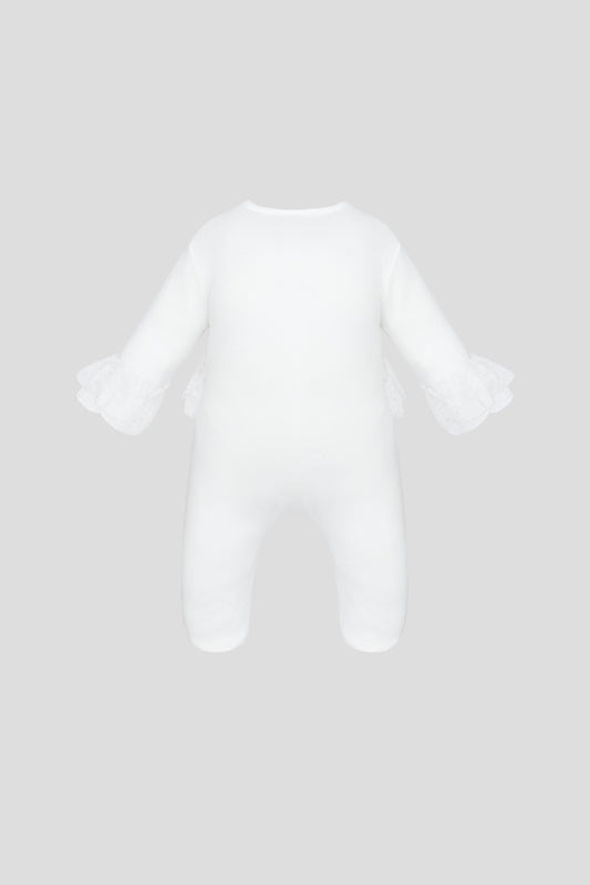 Lace Set: Overalls and Bonnet