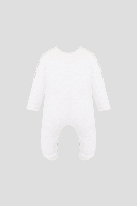 Printed Bear Overall. ecru