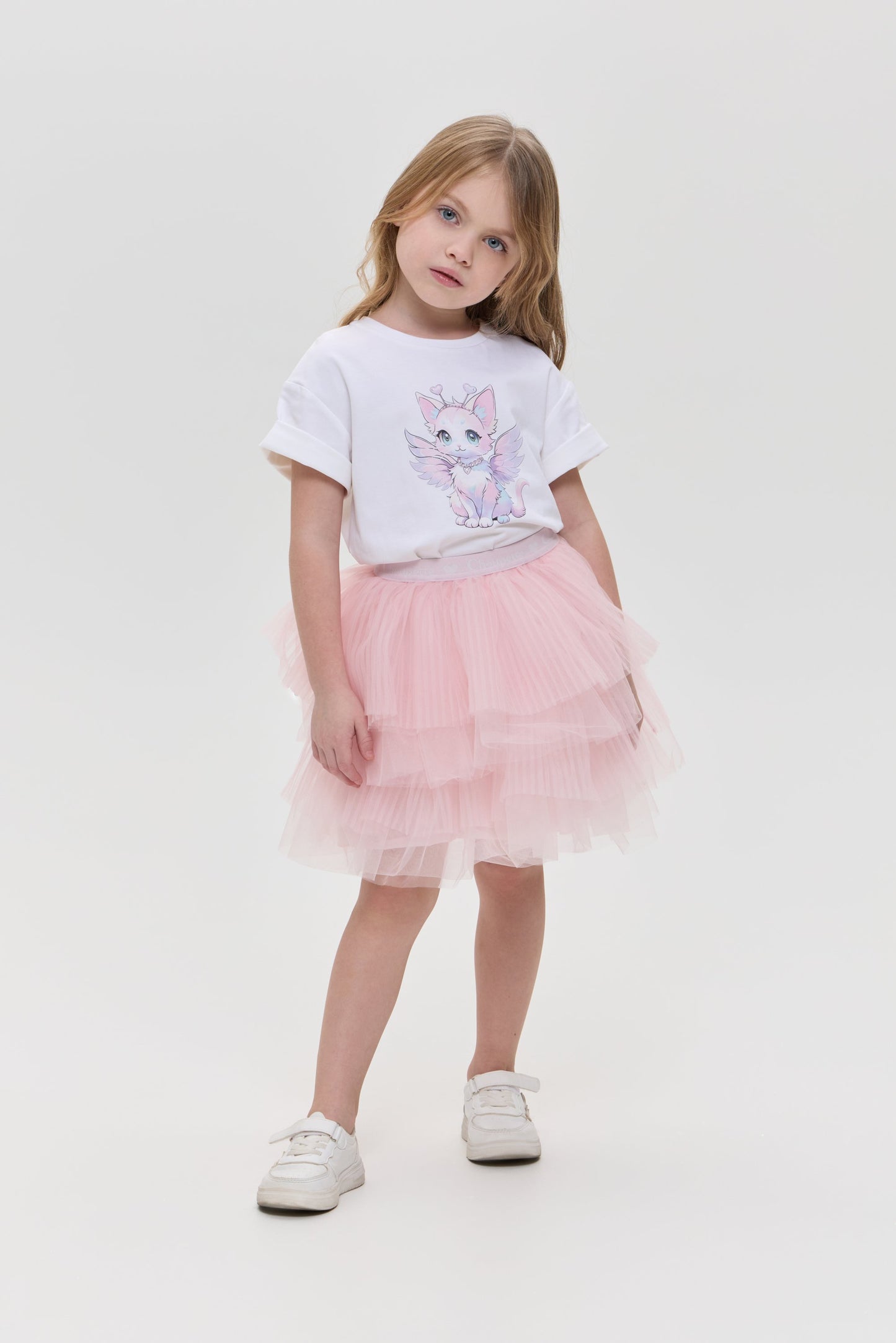 Printed T-Shirt with Decor, ecru