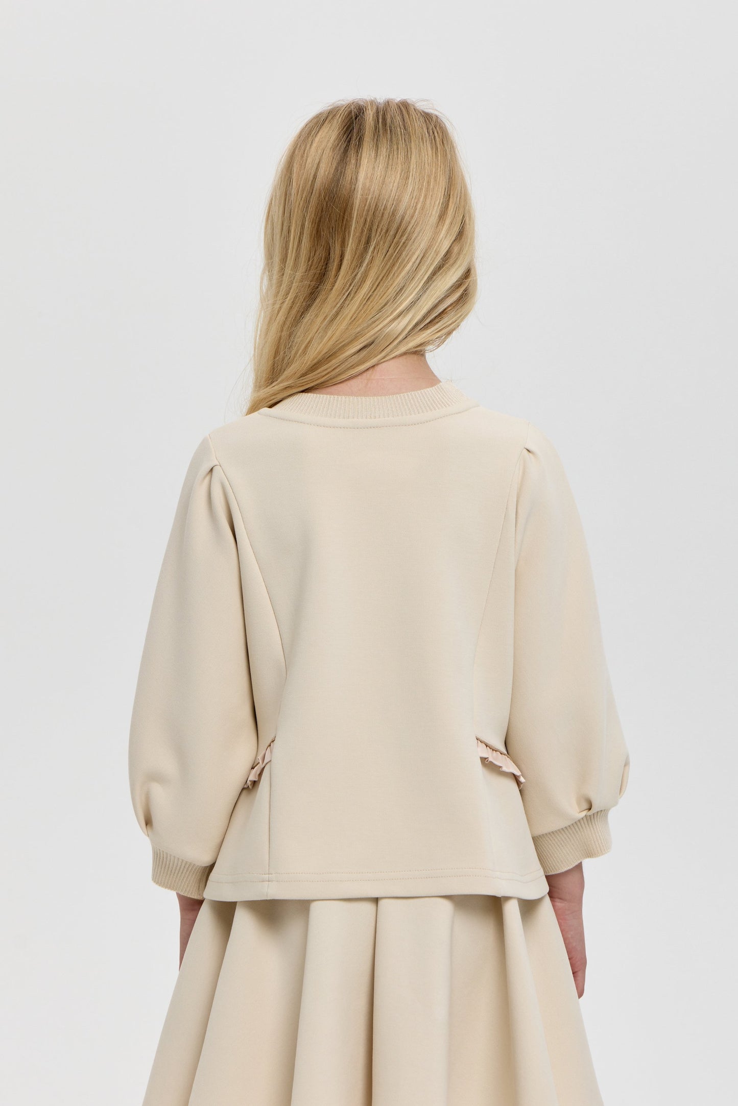 Elegant Footer Jumper and Skirt Set