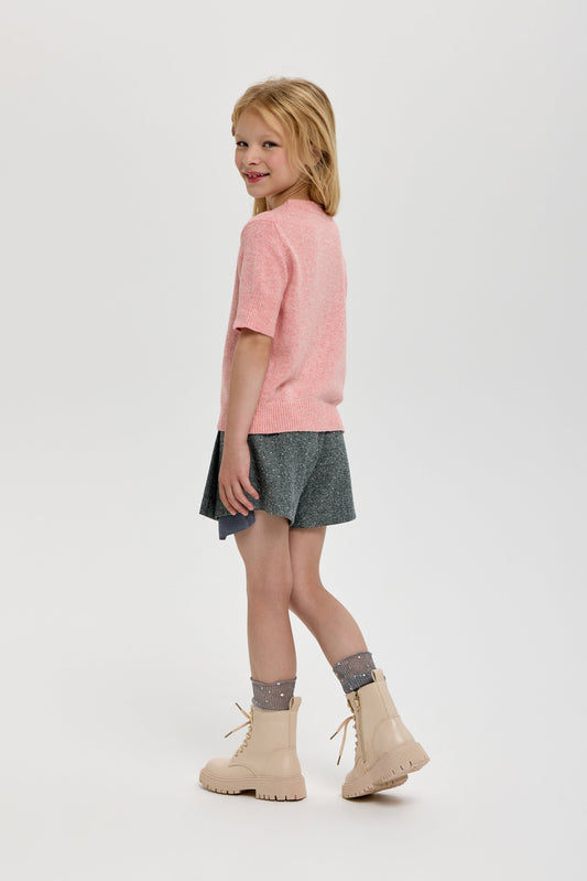 Knitted Sweatshirt, peach