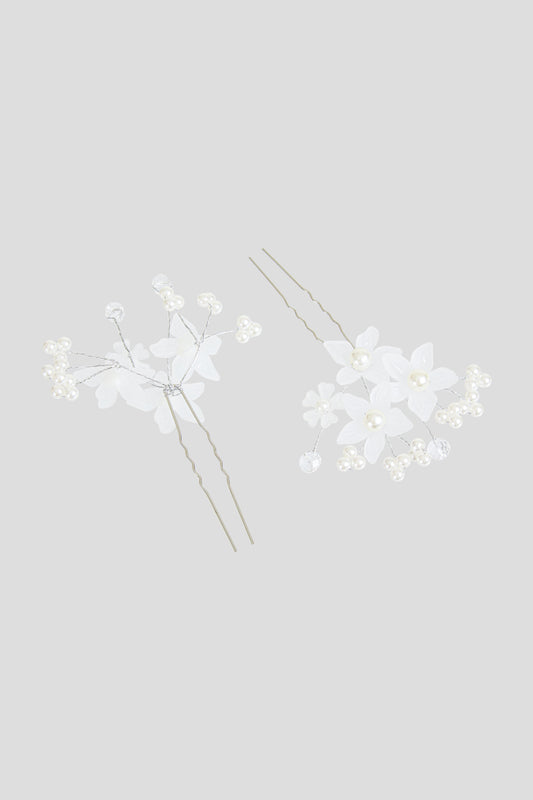 Flower Hair Accessories, white