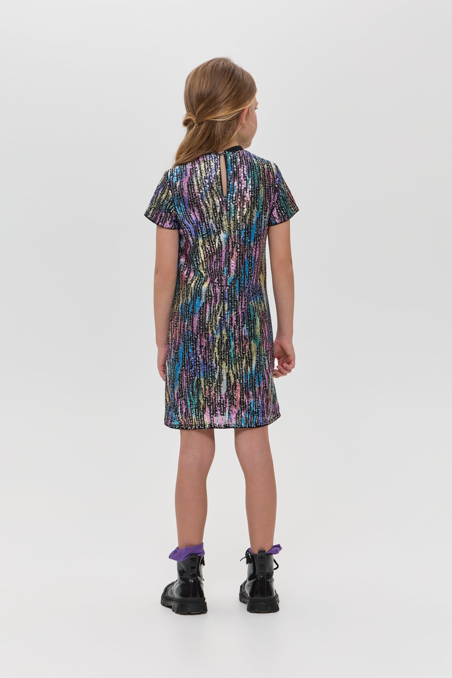 Sequins Cocktail Dress, multicolour