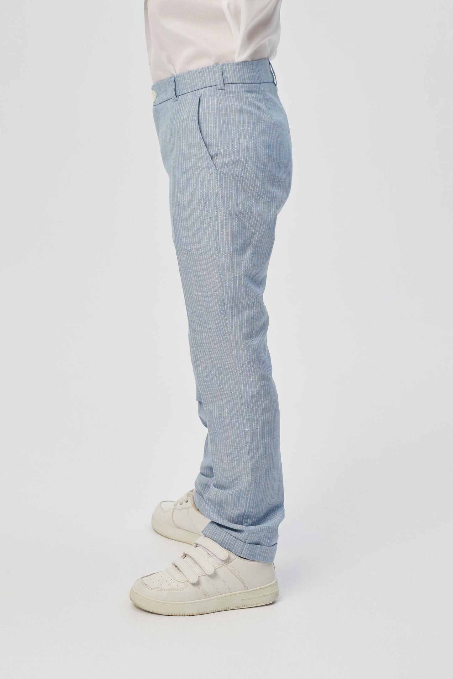 Striped blue smart trousers