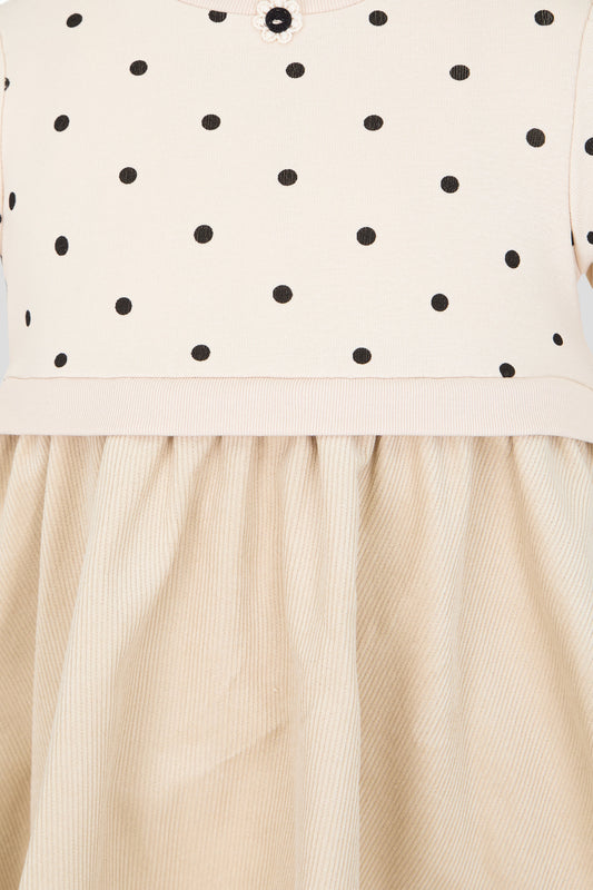 Combined Milky Dress