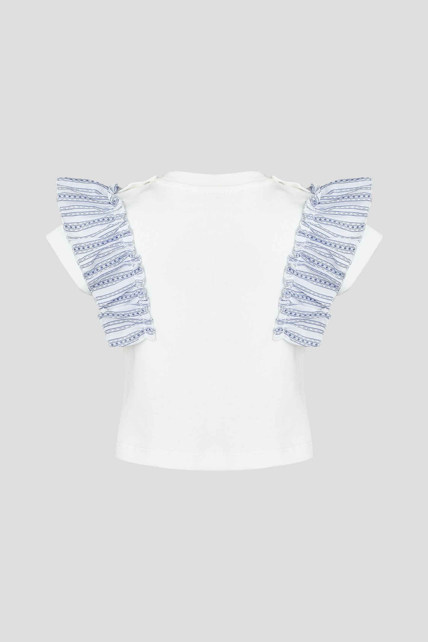 Frills Printed Blouse