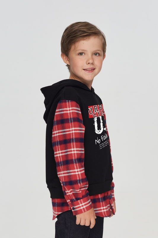 Vest Immitation Hoodie