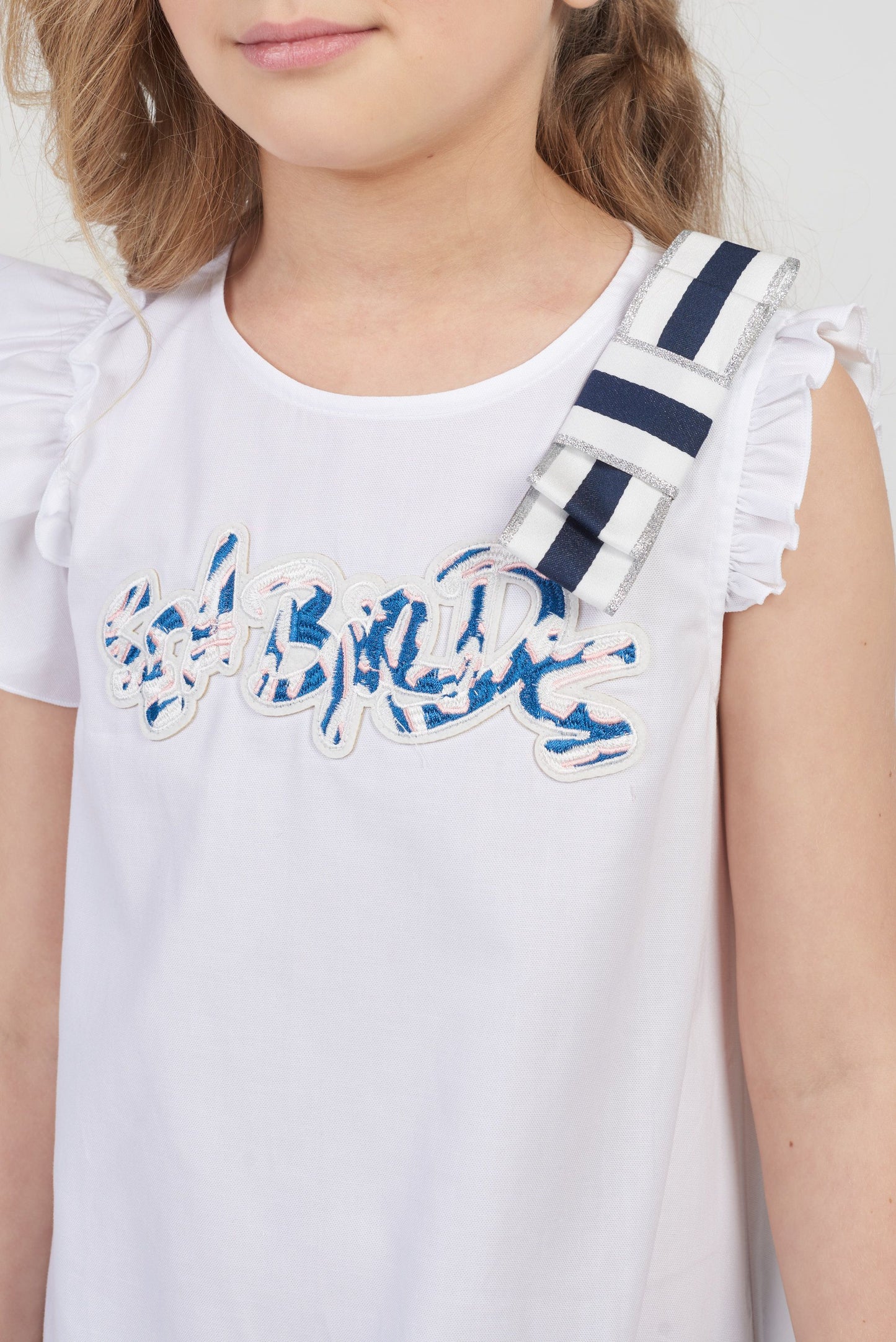 Ecru Asymmetrical Free Silhoutte Cotton Dress