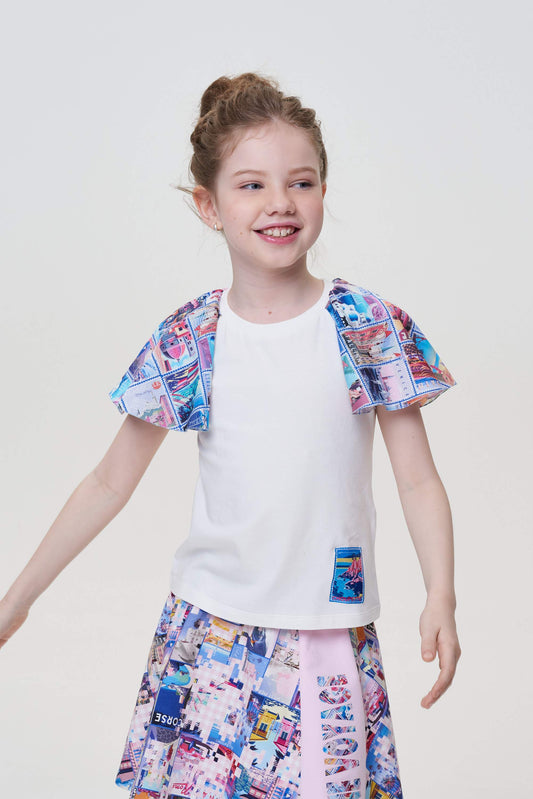 Kashkorse Blouse with cap sleeves